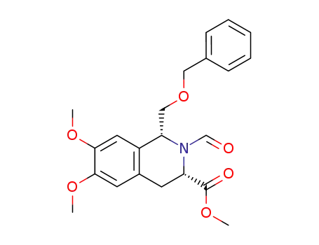 3-Isoquinolinecarboxylic acid,
2-formyl-1,2,3,4-tetrahydro-6,7-dimethoxy-1-[(phenylmethoxy)methyl]-,
methyl ester, (1R,3S)-
