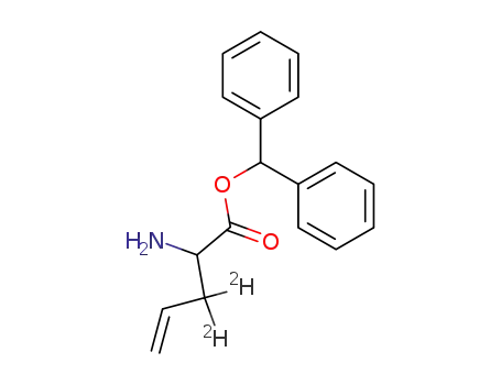 2RS,2-amino-<3,3-2H2>pent-4-enoic acid benzhydryl ester