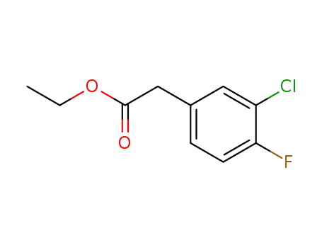 Molecular Structure of 340825-20-9 (ethyl 2-(3-chloro-4-fluorophenyl)acetate)