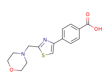 Benzoic acid, 4-[2-(4-morpholinylmethyl)-4-thiazolyl]-