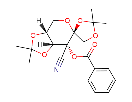 3-O-benzoyl-3-C-cyano-1,2:4,5-di-O-isopropylidene-β-D-psicopyranose