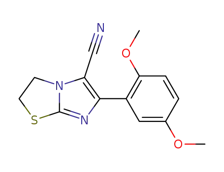 Imidazo[2,1-b]thiazole-5-carbonitrile,
6-(2,5-dimethoxyphenyl)-2,3-dihydro-