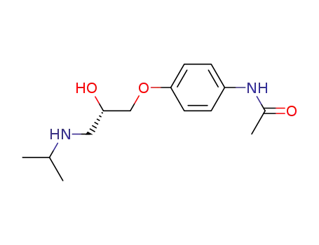 Molecular Structure of 37936-65-5 (Acetamide, N-[4-[2-hydroxy-3-[(1-methylethyl)amino]propoxy]phenyl]-,
(S)-)