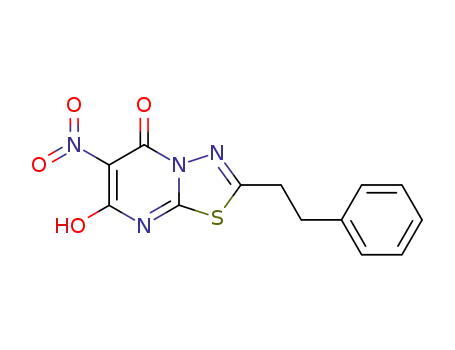 5H-1,3,4-Thiadiazolo[3,2-a]pyrimidin-5-one,
7-hydroxy-6-nitro-2-(2-phenylethyl)-