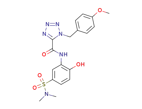 1-(4-Methoxy-benzyl)-1H-tetrazole-5-carboxylic acid (5-dimethylsulfamoyl-2-hydroxy-phenyl)-amide