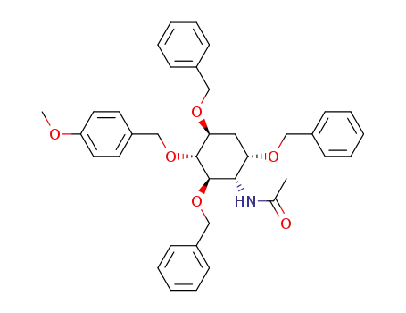 N-[(1S,2R,3R,4S,6S)-2,4,6-Tris-benzyloxy-3-(4-methoxy-benzyloxy)-cyclohexyl]-acetamide
