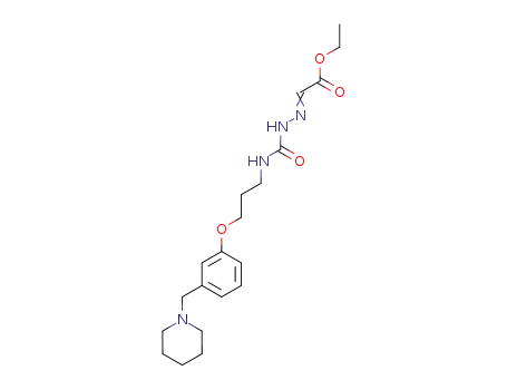 Acetic acid,
[[[[3-[3-(1-piperidinylmethyl)phenoxy]propyl]amino]carbonyl]hydrazono]-,
ethyl ester