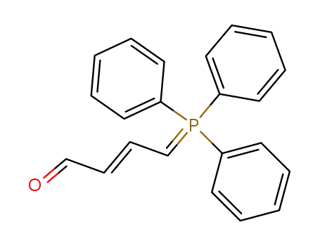 Molecular Structure of 82393-39-3 (2-Butenal, 4-(triphenylphosphoranylidene)-, (E)-)