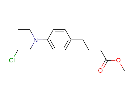 Molecular Structure of 131042-33-6 (methyl 4-<4-<(2-chloroethyl)ethylamino>phenyl>butanoate)