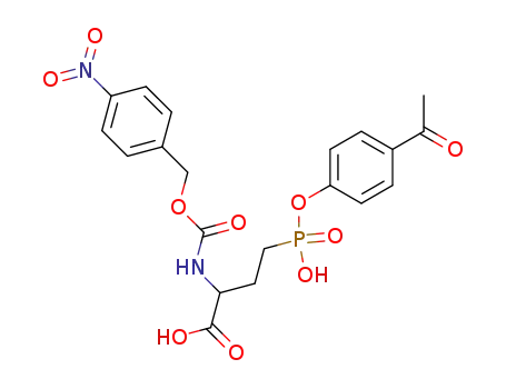 4-[(4-acetyl-phenoxy)-hydroxy-phosphoryl]-2-(4-nitro-benzyloxycarbonylamino)-butyric acid