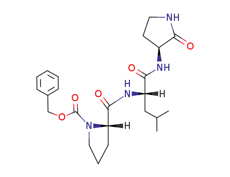 3(S)-<N-<(benzyloxycarbonyl)-L-prolyl-L-leucyl>amino>-2-oxopyrrolidine