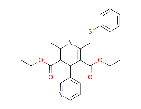 2'-Methyl-6'-phenylsulfanylmethyl-1',4'-dihydro-[3,4']bipyridinyl-3',5'-dicarboxylic acid diethyl ester
