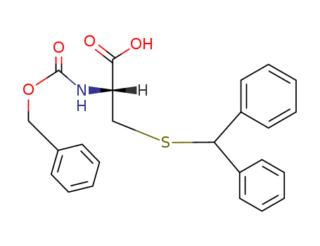 3-benzhydrylsulfanyl-2-phenylmethoxycarbonylamino-propanoic acid cas  53957-20-3