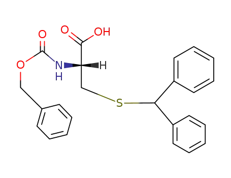 Molecular Structure of 53957-20-3 (S-(Diphenylmethyl)-N-[(benzyloxy)carbonyl]-L-cysteine)