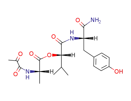 (S)-2-(2-Oxo-propionylamino)-propionic acid (S)-1-[(S)-1-carbamoyl-2-(4-hydroxy-phenyl)-ethylcarbamoyl]-2-methyl-propyl ester