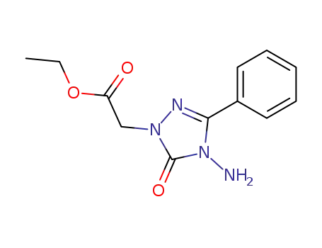 (4-Amino-5-oxo-3-phenyl-4,5-dihydro-[1,2,4]triazol-1-yl)-acetic acid ethyl ester