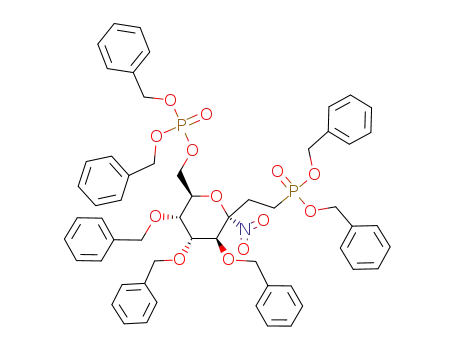 dibenzyl 4,5,6-tri-O-benzyl-8-O-(dibenzyloxyphosphoryl)-1,2,3-trideoxy-3-nitro-α-D-altro-3-octulopyranose-1-phosphonate