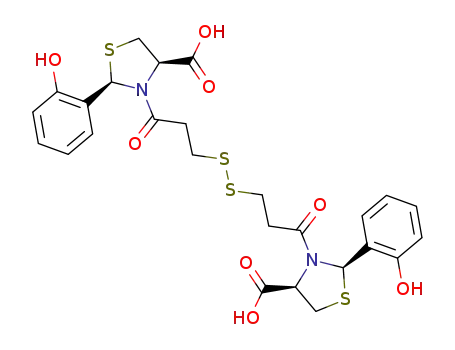 (2R,2'R,4R,4'R)-3,3'-(3,3'-dithiodipropionyl)bis<2-(2-hydroxyphenyl)-4-thiazolidinecarboxylic acid>