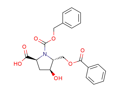 (2S,4S,5R)-5-Benzoyloxymethyl-4-hydroxy-pyrrolidine-1,2-dicarboxylic acid 1-benzyl ester