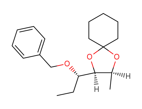 (2S,3S)-2-((S)-1-Benzyloxy-propyl)-3-methyl-1,4-dioxa-spiro[4.5]decane