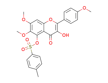 Toluene-4-sulfonic acid 3-hydroxy-6,7-dimethoxy-2-(4-methoxy-phenyl)-4-oxo-4H-chromen-5-yl ester