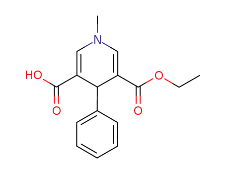 3,5-Pyridinedicarboxylic acid, 1,4-dihydro-1-methyl-4-phenyl-,
monoethyl ester