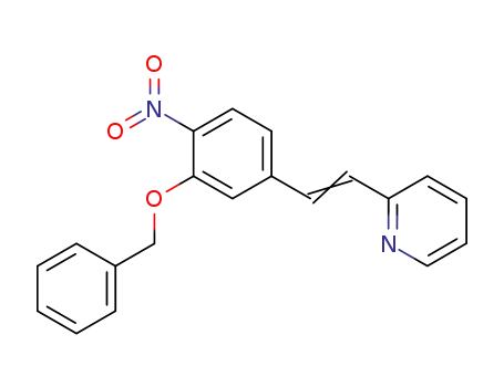 Pyridine, 2-[2-[4-nitro-3-(phenylmethoxy)phenyl]ethenyl]-