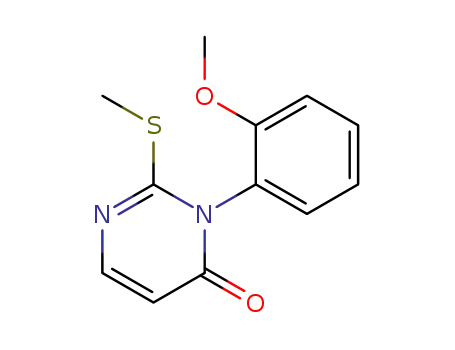 4(3H)-Pyrimidinone, 3-(2-methoxyphenyl)-2-(methylthio)-