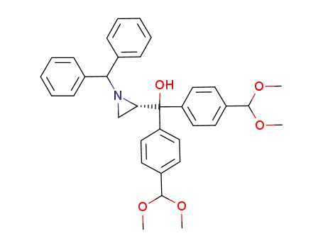 (-)-(S)-N-benzhydrylaziridin-2-yl di(4-(dimethoxymethyl)phenyl)methanol