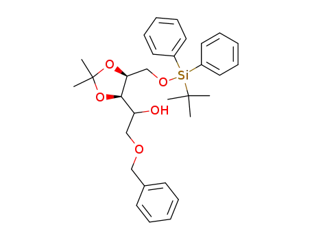 2-Benzyloxy-1-[(4R,5S)-5-(tert-butyl-diphenyl-silanyloxymethyl)-2,2-dimethyl-[1,3]dioxolan-4-yl]-ethanol
