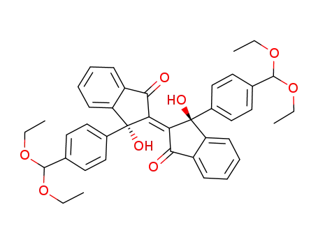 3,3'-di(4-diethyl acetal benzaldehyde)-3,3'-dihydroxy-[2,2'-bi-1Hindene]-1,1'dione