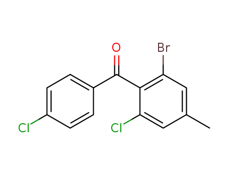 (2-Bromo-6-chloro-4-methyl-phenyl)-(4-chloro-phenyl)-methanone