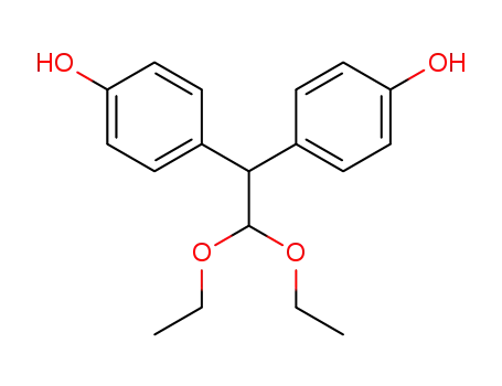 2,2-bis(p-hydroxyphenyl)acetaldehyde diethyl acetal