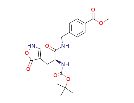 Benzoic acid,
4-[[[3-(2,5-dihydro-5-oxo-4-isoxazolyl)-2-[[(1,1-dimethylethoxy)carbonyl]
amino]-1-oxopropyl]amino]methyl]-, methyl ester, (S)-