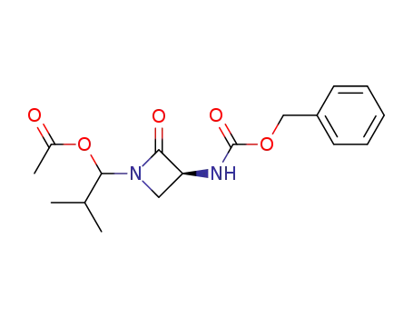 (3S)-(benzyloxycarbonyl)amino-1-(α-(acetoxy)isobutyl)-2-azetidinone