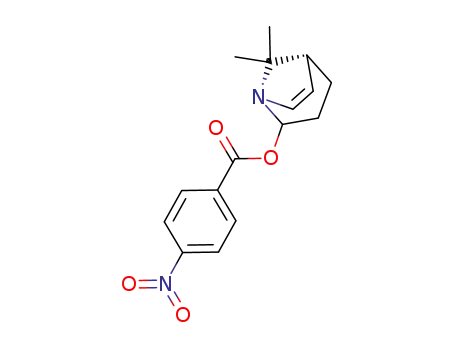 Molecular Structure of 105731-52-0 (1-Azabicyclo[3.2.1]oct-6-en-2-ol, 8,8-dimethyl-, 4-nitrobenzoate (ester),
exo-)