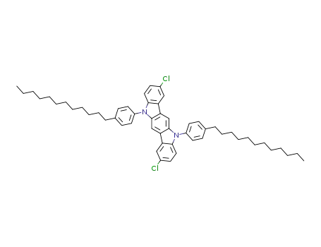 2,8-dichloro-5,11-bis(4-dodecylphenyl)indolo[3,2-b]carbazole