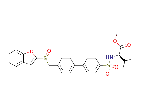D-2-[4'-(benzofuran-2-sulfinylmethyl)biphenyl-4-sulfonylamino]-3-methylbutyric acid methyl ester