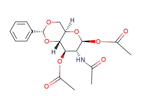 2-acetamido-1,3-di-O-acetyl-4,6-O-benzylidene-2-deoxy-β-D-glucopyranose