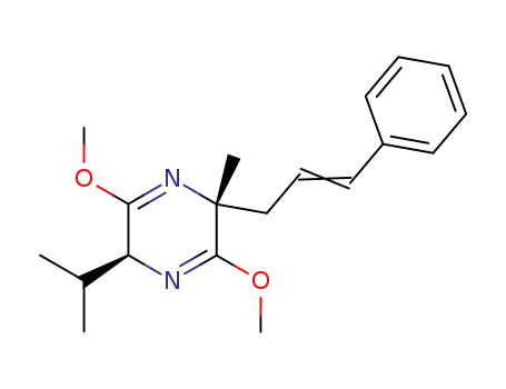 (2R,5S)-5-Isopropyl-3,6-dimethoxy-2-methyl-2-((E)-3-phenyl-allyl)-2,5-dihydro-pyrazine