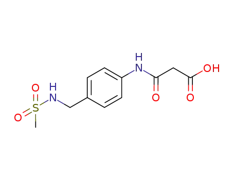 Molecular Structure of 851680-37-0 (Propanoic acid,
3-[[4-[[(methylsulfonyl)amino]methyl]phenyl]amino]-3-oxo-)