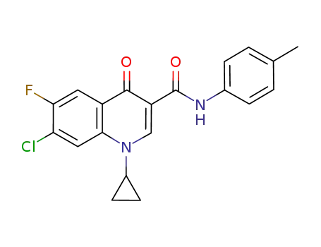 Molecular Structure of 929904-15-4 (C<sub>20</sub>H<sub>16</sub>O<sub>2</sub>N<sub>2</sub>ClF)