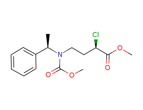 Butanoic acid,
2-chloro-4-[(methoxycarbonyl)[(1R)-1-phenylethyl]amino]-, methyl ester,
(2R)-