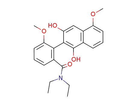 2-(2-N,N-diethylcarbamoyl-6-methoxyphenyl)-5-methoxy-1,3-naphthalenediol