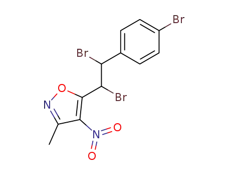 5-[1,2-Dibromo-2-(4-bromo-phenyl)-ethyl]-3-methyl-4-nitro-isoxazole
