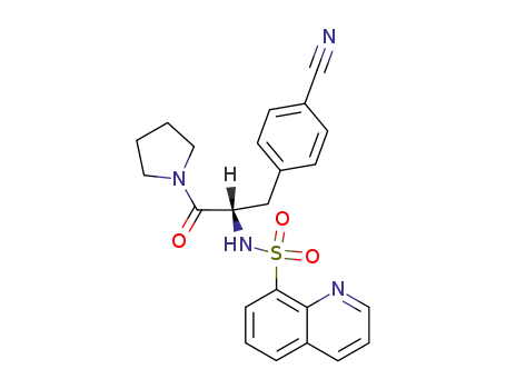 Quinoline-8-sulfonic acid [(S)-1-(4-cyano-benzyl)-2-oxo-2-pyrrolidin-1-yl-ethyl]-amide
