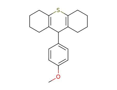 Molecular Structure of 135236-31-6 (1H-Thioxanthene, 2,3,4,5,6,7,8,9-octahydro-9-(4-methoxyphenyl)-)