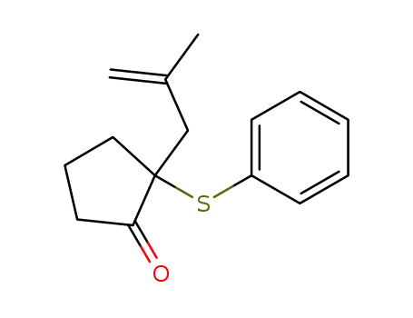 Cyclopentanone, 2-(2-methyl-2-propenyl)-2-(phenylthio)-