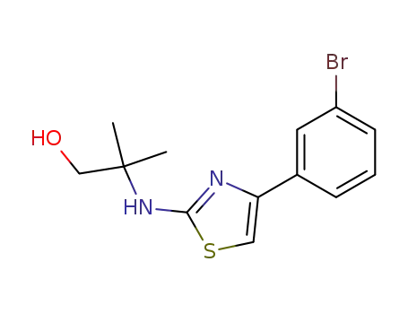 2-{[4-(3-bromophenyl)-1,3-thiazol-2-yl]amino}-2-methylpropan-1-ol