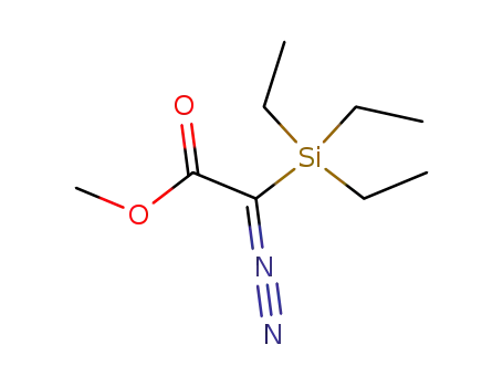 Molecular Structure of 56373-77-4 (Acetic acid, diazo(triethylsilyl)-, methyl ester)